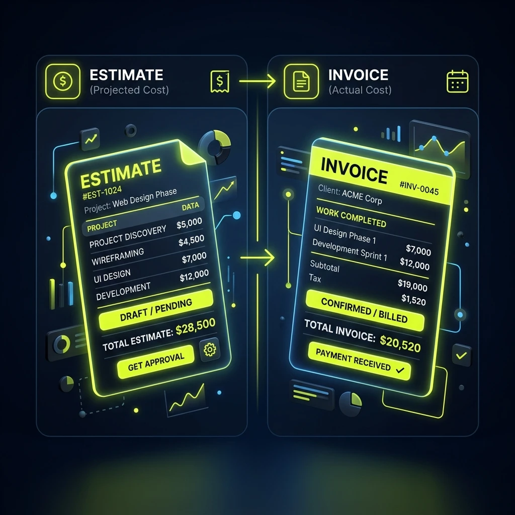 Estimate vs. Invoice vs. Quote: When to Use Which?